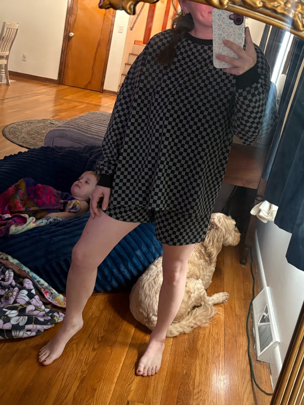 checkered boutique set